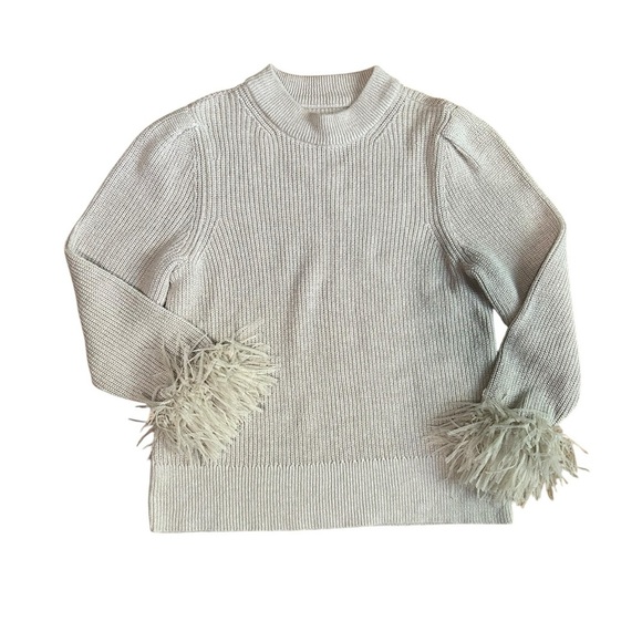 NIC+ZOE Night Fall Sweater in Palomino Cream Sweater Size Medium - Picture 3 of 10